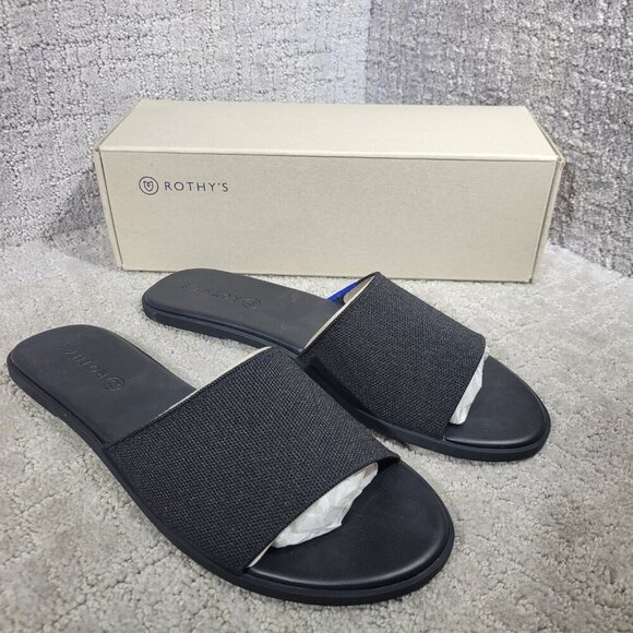 Rothy's Black Slide Sandals - Picture 4 of 8